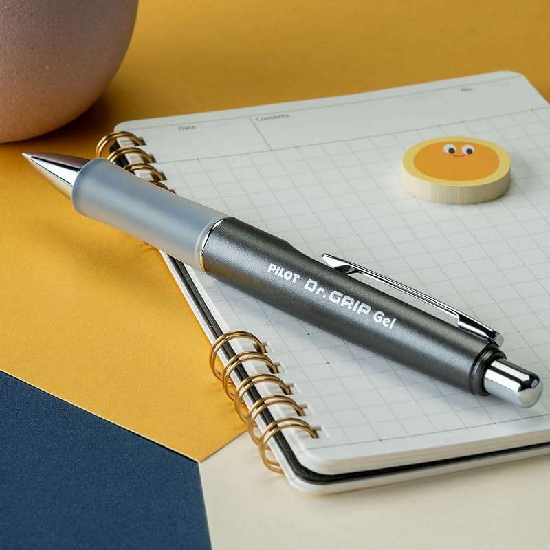 PILOT Dr. Grip Limited Refillable & Retractable Gel Pen, Fine Point, Black, Single Pen - Ideal for School, Journaling & Office Writing - Image 2