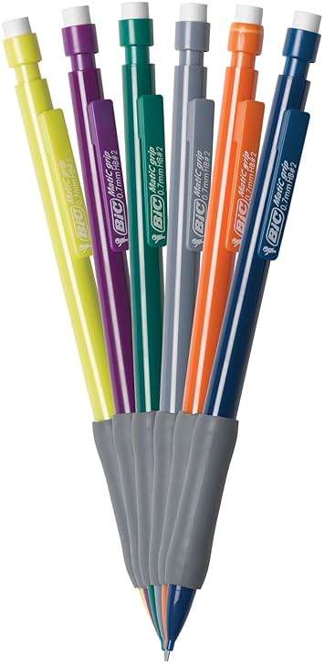 BIC Xtra Comfort Mechanical Pencils with Erasers, Medium Point (0.7mm), 12-Count Pack, Bulk Mechanical Pencils for School or Office Supplies - Image 4