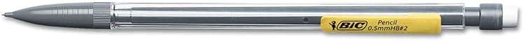 BIC Xtra-Precision Mechanical Pencil, 0.5 Mm, Hb (#2.5), Black Lead, Clear Barrel, Dozen - Image 3