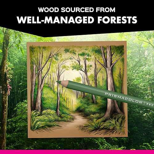 Prismacolor Premier Colored Pencils, Soft Core, Assorted Colors, 12 Count - Durable, Vibrant, Ultra-Smooth, Adult Coloring, Drawing, Sketching, Arts & Crafts - Image 9