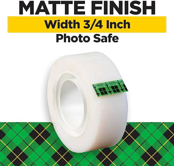 Scotch Magic Tape, Invisible, Repair Christmas Cards and Use as Holiday Gift Wrap Supplies for Christmas, 6 Tape Rolls - Image 2