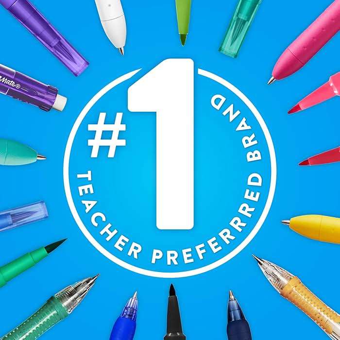 Paper Mate Flair Felt Tip Pens, Medium Point (0.7mm), Red Ink, 12 Count - Teacher Supplies, Arts & Crafts - Image 8