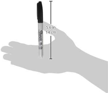 Sharpie Permanent Markers, Fine Tip, Black, 12 Count - Quick Drying, Fade Resistant, For Wood, Plastic, Paper, Metal, And More - Image 3