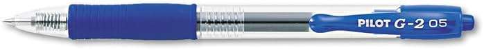 Pilot G2 Premium Gel Roller Pens, Extra Fine Point 0.5 mm, Blue Ink Pens Extra Fine Point, Pack of 12 - Ideal for School, Journaling, and Office Writing - Image 3
