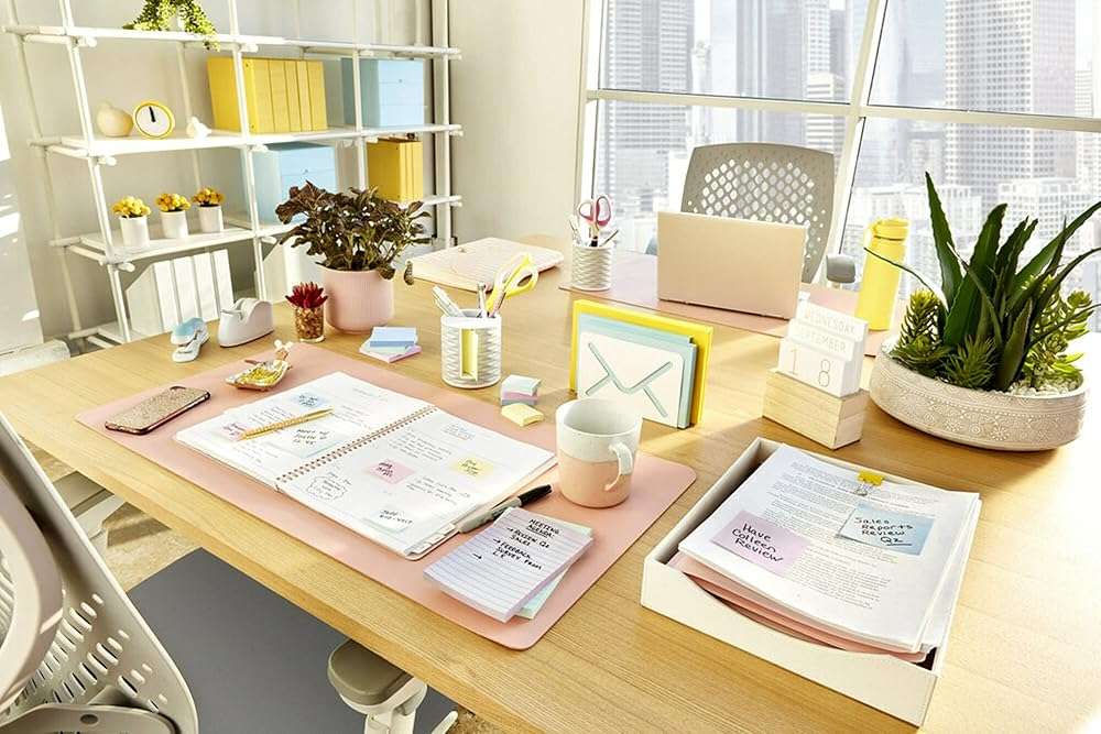 Post-it Greener Notes 3x5 in 5 Pads America's #1 Favorite Sticky Notes Helsinki Collection Pastel Colors (Pink Blue Mint Yellow) Clean Removal 100% Recycled Material (655-RP-A) - Image 4