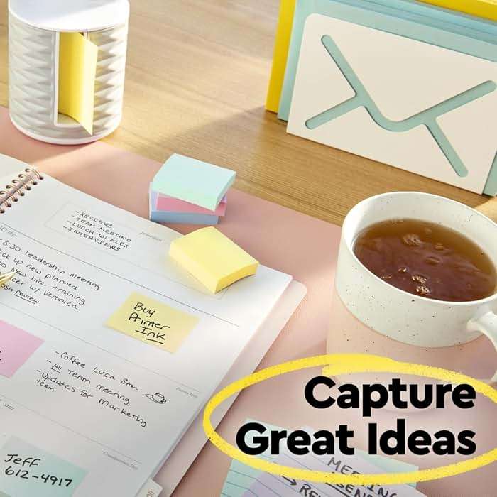 Post-it Pop-up Notes, 6 Lined Sticky Note Pads, 3 x 3 in., School Supplies, Office Products, Accordion Sticky Notes Work with Pop-Up Note Dispenser, Canary Yellow - Image 9
