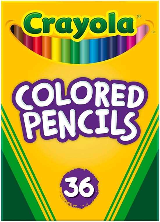 Crayola Colored Pencils (36ct), Kids Pencil Set, Pre-Sharpened Coloring Book Pencils for Kids & Adults, Arts & Crafts Supplies, Coloring Gift, Ages 3+ - Image 1