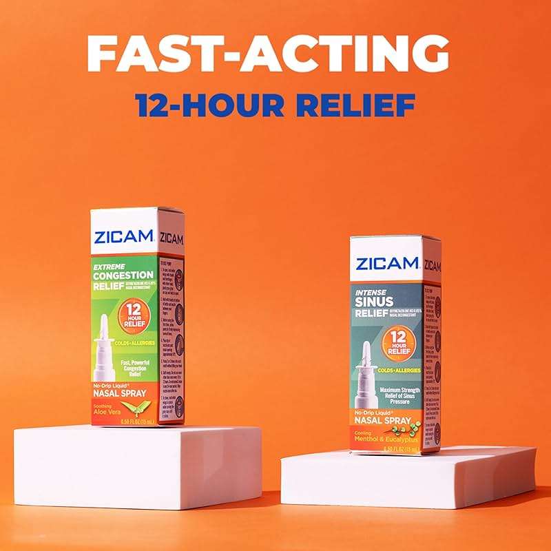Zicam Extreme Congestion Relief No-Drip Nasal Spray with Soothing Aloe Vera, 0.5 oz - Image 4