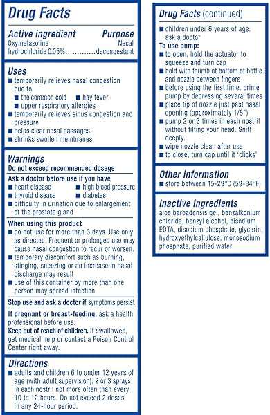 Zicam Extreme Congestion Relief No-Drip Nasal Spray with Soothing Aloe Vera, 0.5 oz - Image 5
