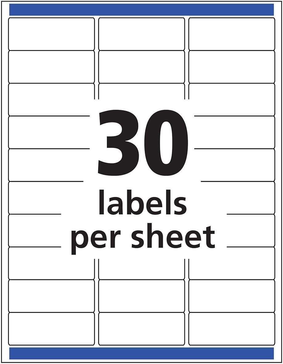 Avery Printable Address Labels, Sure Feed Technology, 1" x 2-5/8", Matte Clear, 750 Blank Mailing Labels (05630) - Image 7