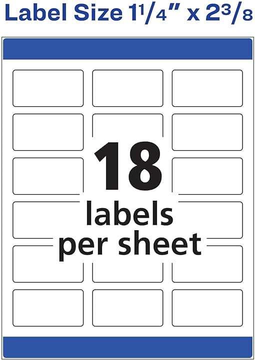 Avery Print-to-the-Edge Printable Address Labels, 1-1/4" x 2-3/8", Matte White, Sure Feed Technology, Laser & Inkjet Compatible, 450 Blank Labels, Great for Mailing, School Supplies, and More (6871) - Image 6