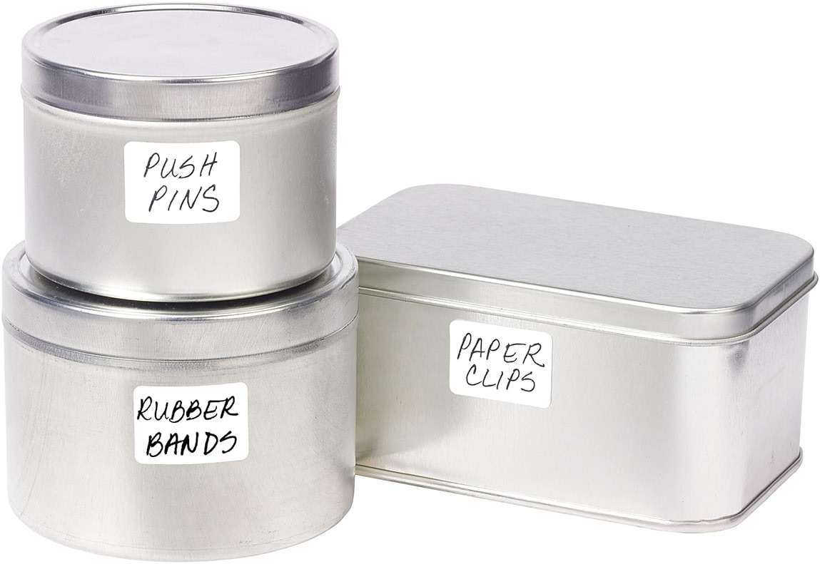 Avery Multi-Use Removable Labels, 5/8" x 7/8", White, Non-Printable, 1,050 Blank Labels Total (5424) - Image 3