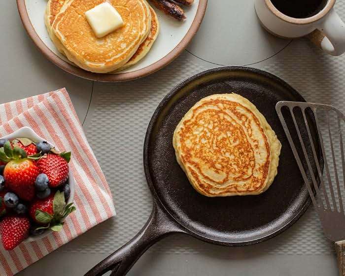 Lodge Round Seasoned Cast Iron Griddle 10.5 Inches - Round-Shaped, Pre-Seasoned Iron Griddle Pan - Non-Toxic, PFAS-Free Cookware - Compatible with Stovetop, Oven, Grill, or Campfire | camping-cooking-utensils - Image 2