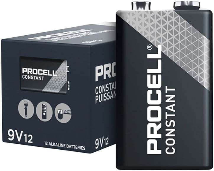 ProCell 12 Alkaline Batteries, 9V, 12/Box - Image 1