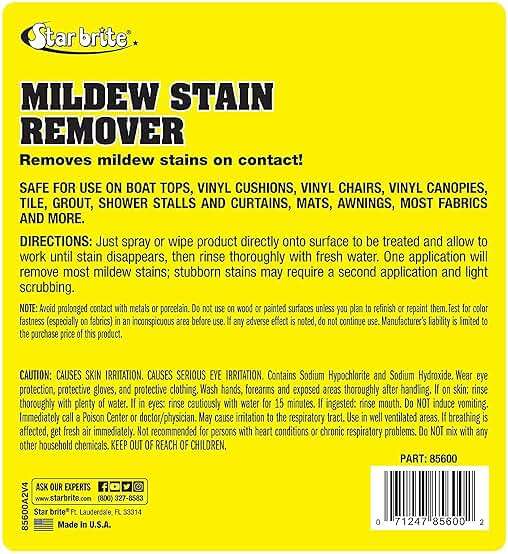 STAR BRITE Mold & Mildew Stain Remover + Cleaner – Removes Stains on Contact - 1 GAL (085600N) - Image 2