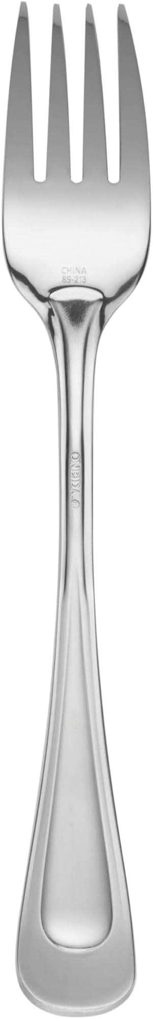 Oneida Silverware Set For 8, Satin Sand Dune 45-Piece Everyday Flatware Set with Serving Utensils, Service For 8, 18/0 Stainless Steel Silverware, Knives Spoons and Forks (Silver, 45 Piece) - Image 5