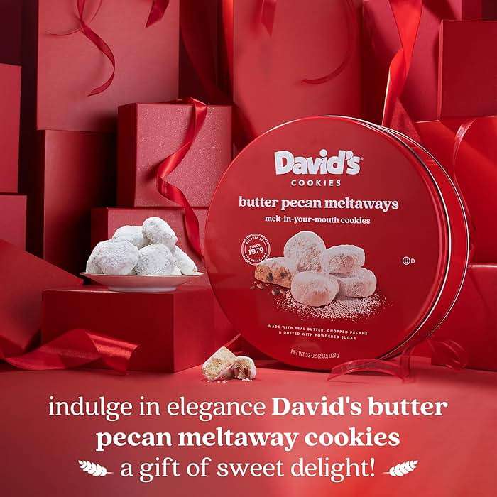 David's Cookies Butter Pecan Meltaways 907g - Image 3