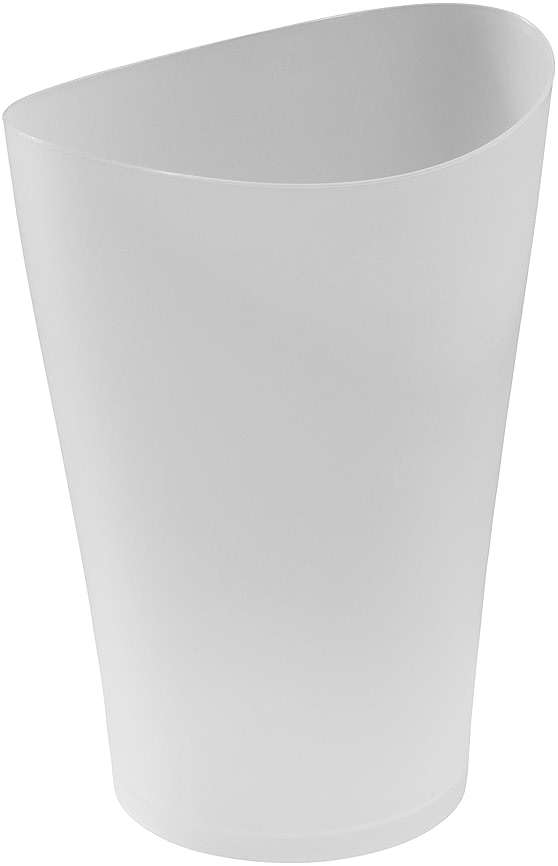 Rubbermaid Spa Works Compact Contemporary Style 9 Quart Indoor Open Vanity Home Trash Container White - Image 1