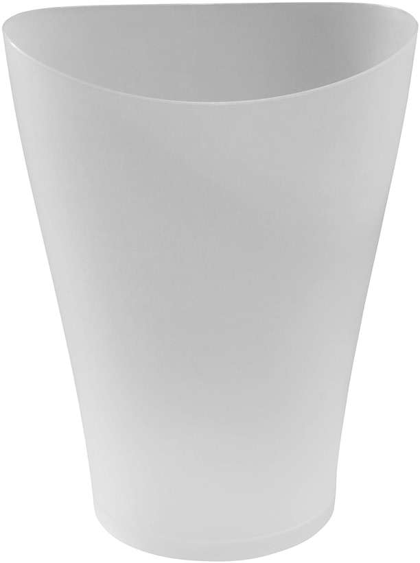 Rubbermaid Spa Works Compact Contemporary Style 9 Quart Indoor Open Vanity Home Trash Container White - Image 2