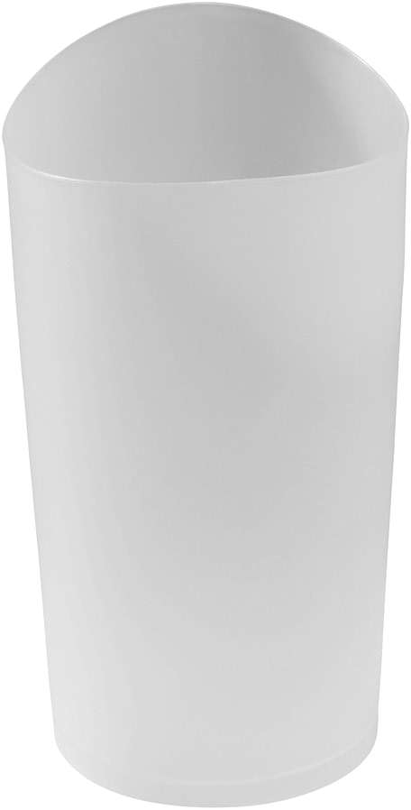 Rubbermaid Spa Works Compact Contemporary Style 9 Quart Indoor Open Vanity Home Trash Container White - Image 3