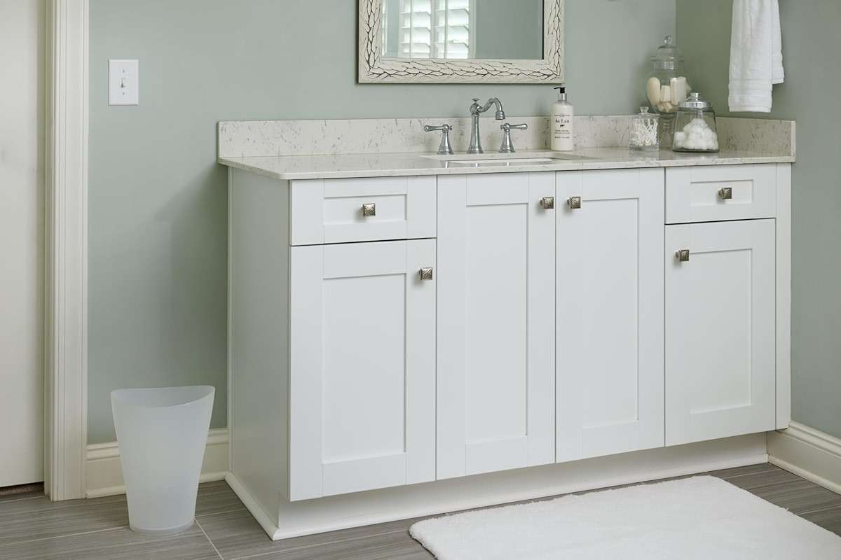 Rubbermaid Spa Works Compact Contemporary Style 9 Quart Indoor Open Vanity Home Trash Container White - Image 4