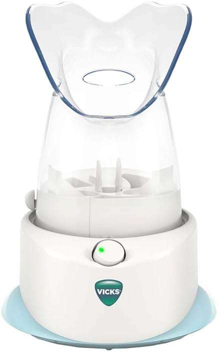 Vicks Personal Steam Inhaler for Targeted, Natural Steam Relief for Allergies, Congestion, Cough & Colds, and Sinus Irritation, Use with VapoPads - 1 Included - Image 1