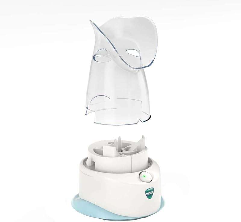 Vicks Personal Steam Inhaler for Targeted, Natural Steam Relief for Allergies, Congestion, Cough & Colds, and Sinus Irritation, Use with VapoPads - 1 Included - Image 4