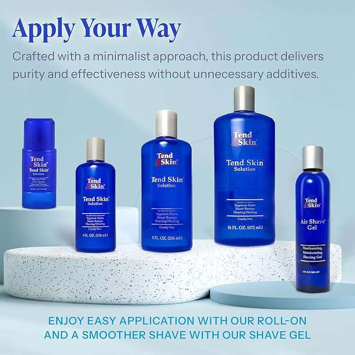 Tend Skin Solution for Unsightly Razor Bumps, Ingrown Hair and Razor Burns, Post Shaving and Waxing Toner for Men and Women, Made in USA, 16 Oz - Image 7