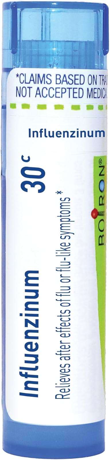 Boiron Influenzinum 30C for After Effects of Flu or Flu-Like Symptoms - 80 Pellets - Image 1