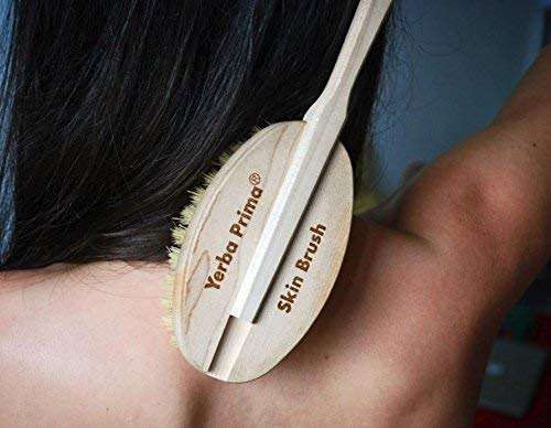 Yerba Prima Tampico Skin Brush (Pack of 1) - Natural Vegetable Fiber Bristles for Dry Skin Brushing - Image 7