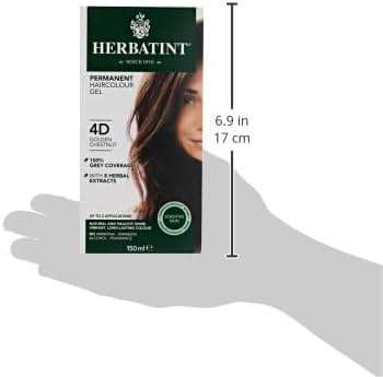 Herbatint Permanent Hair Color Gel, 4d Golden Chestnut, 4 Oz (095216) - Image 3