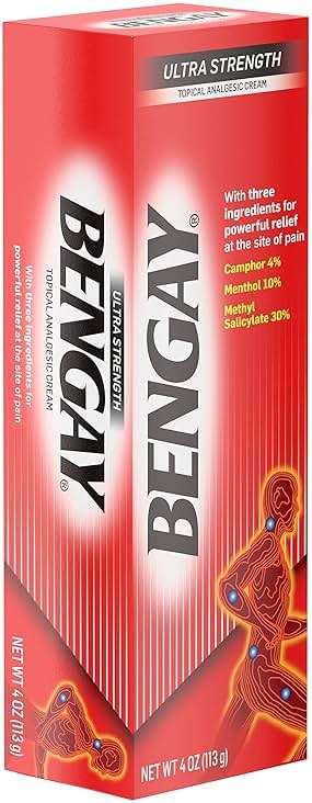 Bengay Ultra Strength Topical Pain Relief Cream, Non-Greasy Topical Analgesic for Minor Arthritis, Muscle, Joint and Back Pain, Camphor, Menthol and Methyl Salicylate, 4 OZ - Image 11