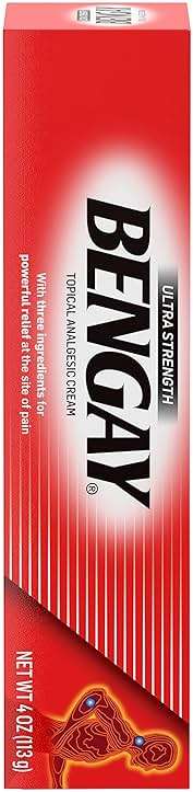 Bengay Ultra Strength Topical Pain Relief Cream, Non-Greasy Topical Analgesic for Minor Arthritis, Muscle, Joint and Back Pain, Camphor, Menthol and Methyl Salicylate, 4 OZ - Image 13