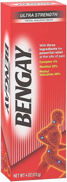 Bengay Ultra Strength Topical Pain Relief Cream, Non-Greasy Topical Analgesic for Minor Arthritis, Muscle, Joint and Back Pain, Camphor, Menthol and Methyl Salicylate, 4 OZ - Image 14