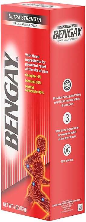 Bengay Ultra Strength Topical Pain Relief Cream, Non-Greasy Topical Analgesic for Minor Arthritis, Muscle, Joint and Back Pain, Camphor, Menthol and Methyl Salicylate, 4 OZ - Image 10