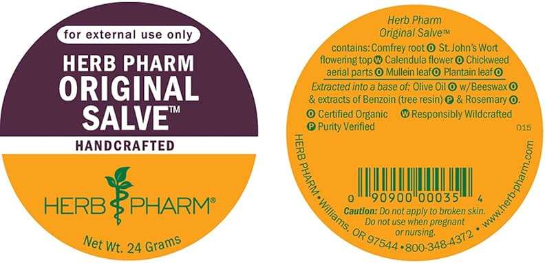 Herb Pharm Original Salve with Comfrey and St. John's Wort, 24 Grams - Image 7