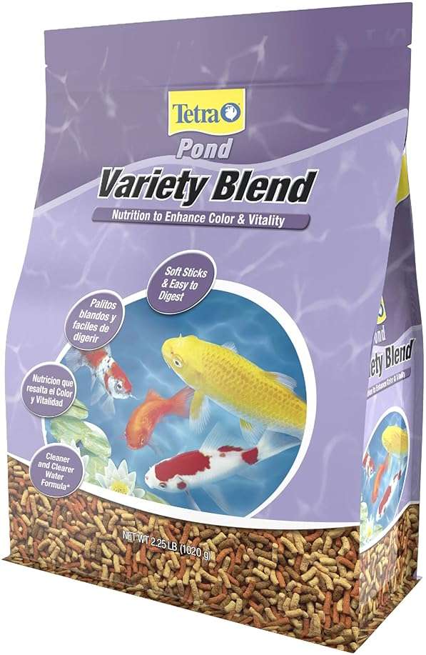 TetraPond Variety Blend, Pond Fish Food, for Goldfish and Koi Yellow 2.25 Pound (Pack of 1) - Image 1