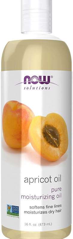 NOW Foods Solutions, Apricot Kernel Oil, Hair Moisturizer, Rejuvenating Skin Oil, Softens Fine Lines, 16-Ounce - Image 1
