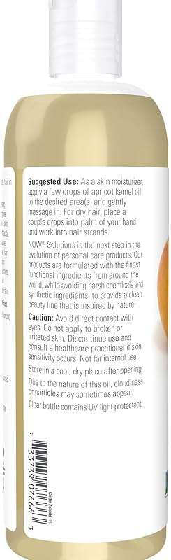 NOW Foods Solutions, Apricot Kernel Oil, Hair Moisturizer, Rejuvenating Skin Oil, Softens Fine Lines, 16-Ounce - Image 3