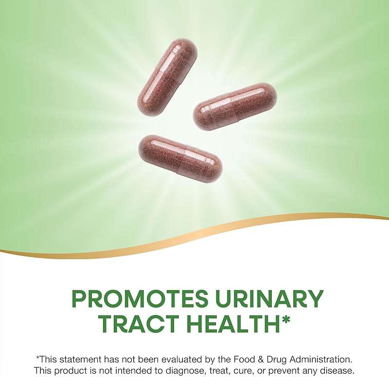 Nature's Way Urinary with Cranberry Premium Blend, Promotes Urinary Tract Health*, with Cranberry, Dandelion, Vegan, Non-GMO Project Verified, 100 Capsules (Packaging May Vary) - Image 3