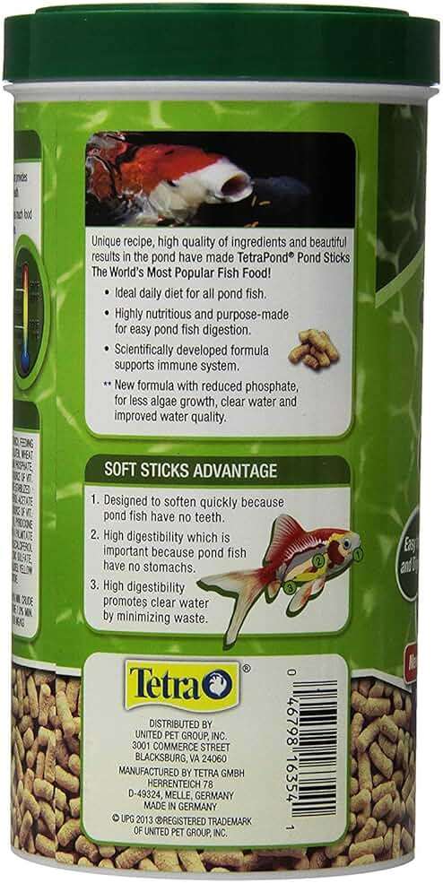 Tetra Pond Sticks, Koi Fish & Goldfish Food, Soft Sticks, Easy to Digest Floating Pond Fish Food, 3.53 ounces - Image 3