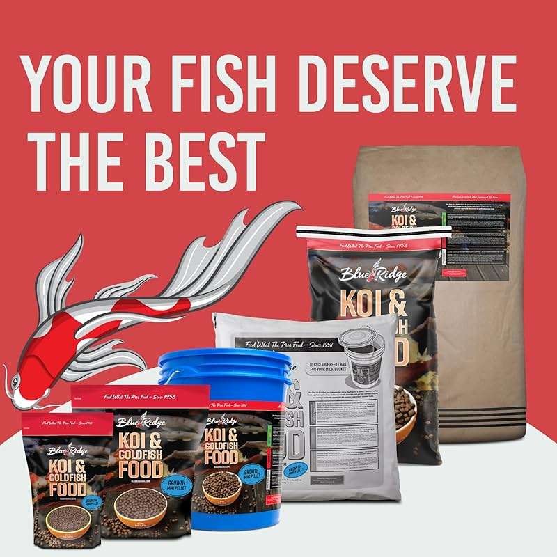 Blue Ridge Koi Fish Food 2lb - Koi Food Mini Growth Formula, Goldfish Food, Premium Fish Food for Ponds, Ponds Fish Food, Floating Pond Pellets - Image 8