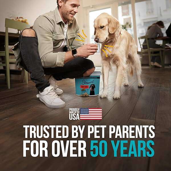 Stewart 100% Beef Liver Dog and Cat Treats | 21 oz Tub | ~475 Pieces | Freeze Dried Raw | 50% Protein | Single Ingredient | Grain Free Training Treats or Meal Topper - Image 6