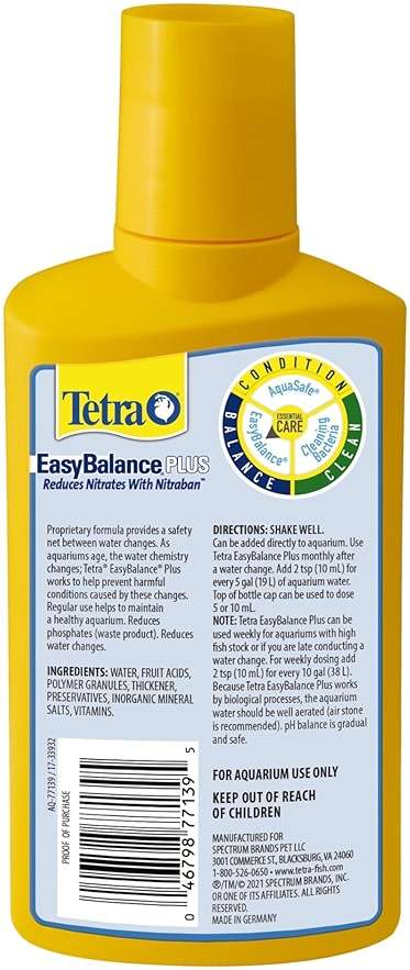 Tetra EasyBalance Plus 8.45 Ounces, Weekly Freshwater Aquarium Water Conditioner, Gold/Yellow - Image 2