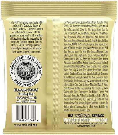 Ernie Ball Folk Nylon Clear & Gold Ball-End 80/20 Bronze Acoustic Guitar Strings, 28-42 Gauge (P02069) - Image 2