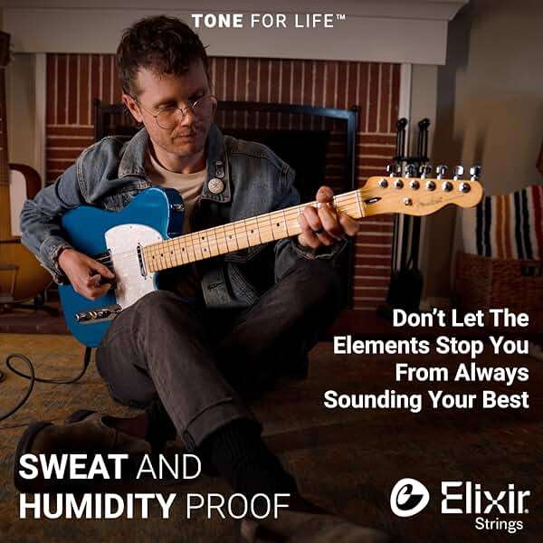 Elixir Strings, Electric Guitar Strings, Nickel Plated Steel with NANOWEB Technology, Longest-Lasting Bright Tone with Comfortable Feel, 6 String Set, Super Light 9-42 - Image 7