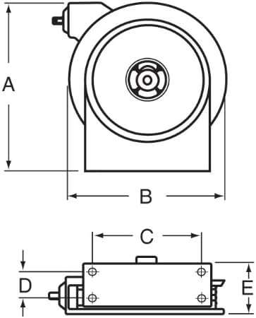Reelcraft A5835 OLP Premium Duty Spring Retractable Hose Reel, 1/2" x 35', 300 Psi, Air/Water Hose Included - Image 2