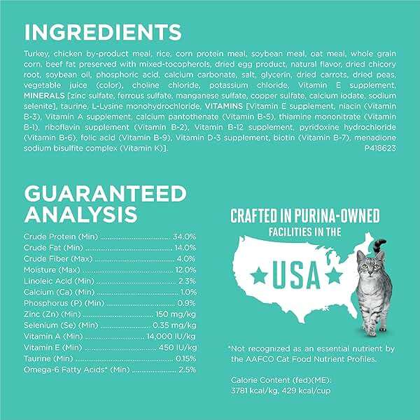 Purina ONE Sensitive Stomach, Sensitive Skin, Natural Dry Cat Food, +Plus Sensitive Skin and Stomach Formula - 7 lb. Bag - Image 5