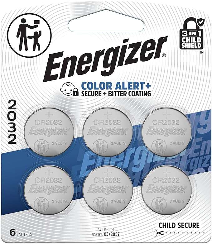 Energizer 2032 Batteries (6 Pack), 3V Lithium Coin Batteries - Image 8