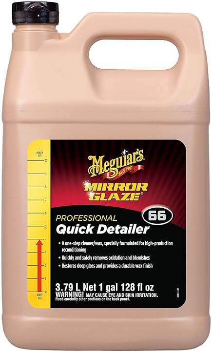 Meguiar's Professional Quik Detailer M6601 - Pro All in One that Removes Paint Defects, Adds Shine, and Protects Paint in One Step, 128 Oz, 1 Gal - Image 1
